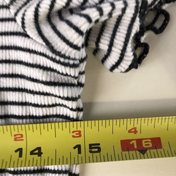 Hollister Must Have Collection Baby Tee White W/black Stripes Size Small - Picture 6 of 16